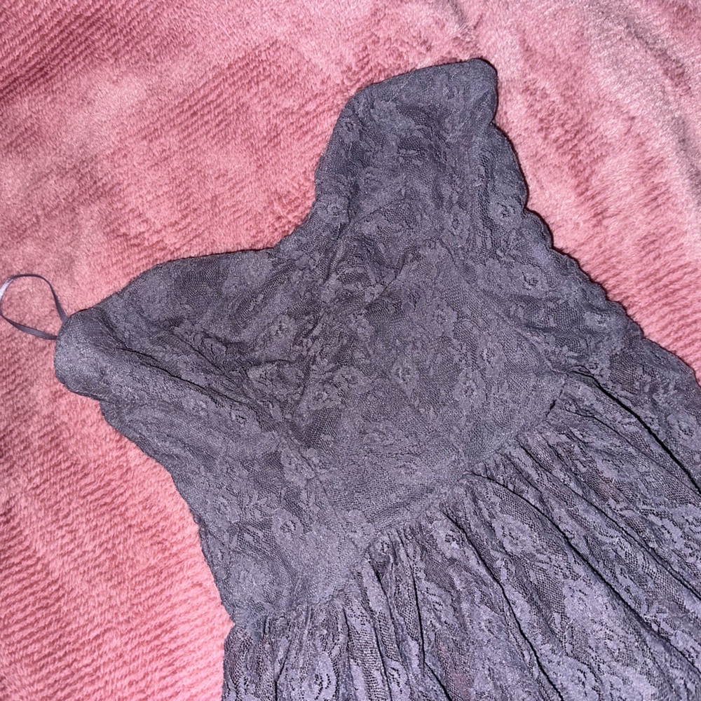 free people lavender viscose floral sheer dress